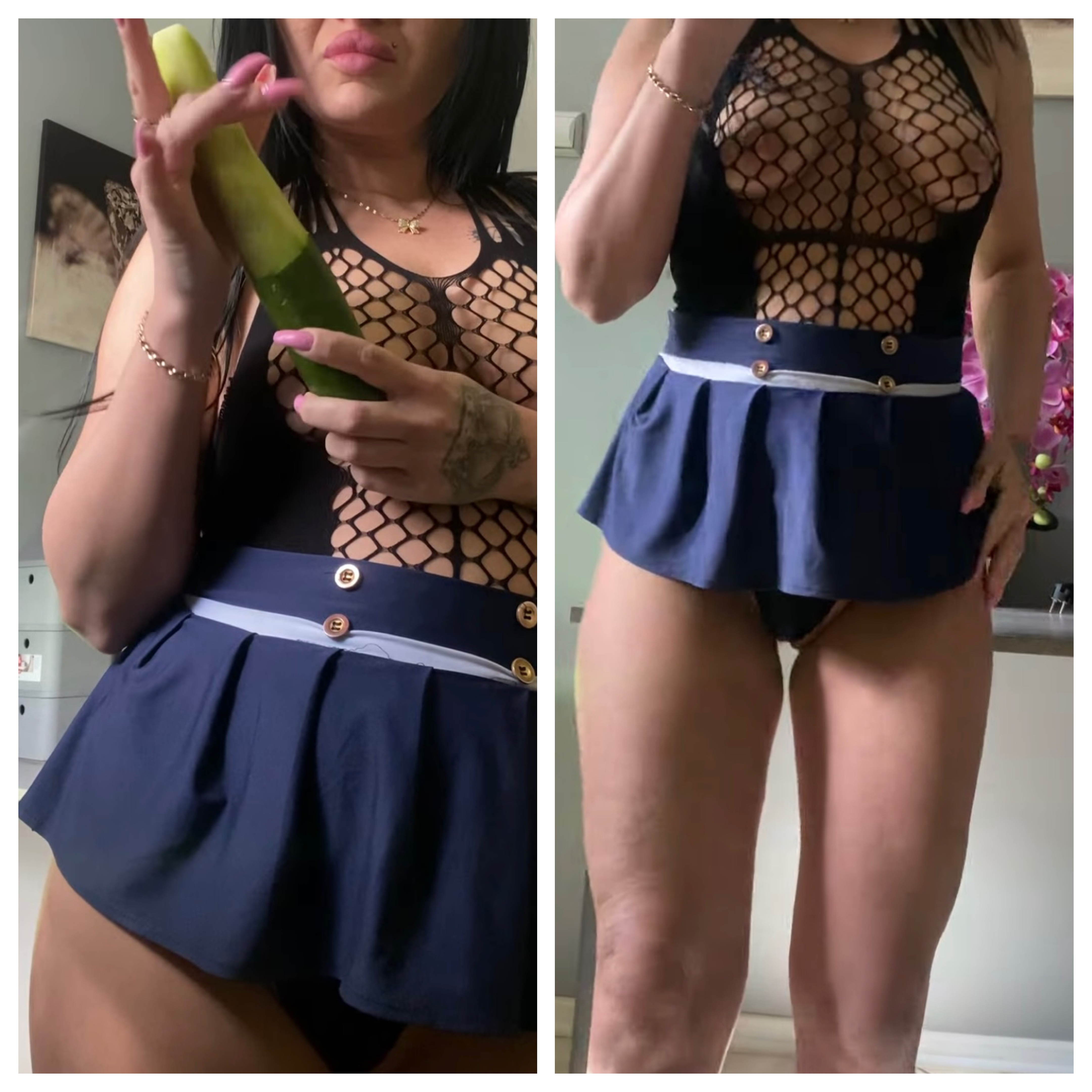 kicia_27_sexyy - Zabawa ogórkiem i orgazm  do squirtu