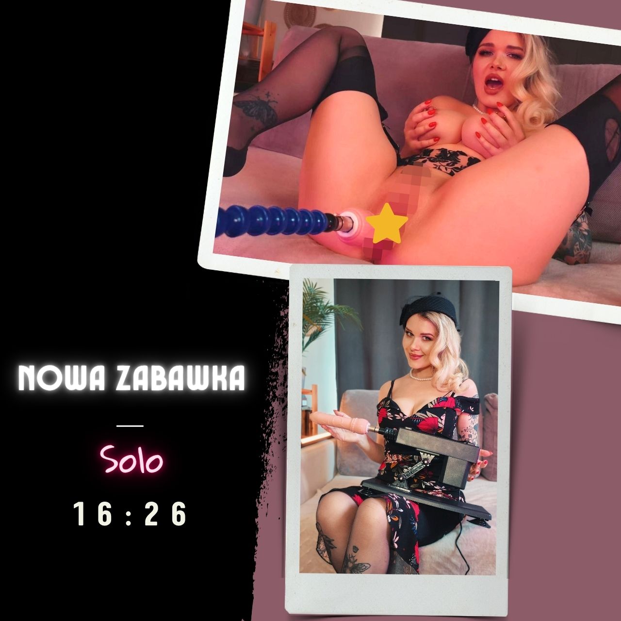 Marlene_Moore - Fucking machine nowa zabawka, squirt, masturbacja, dirty talk