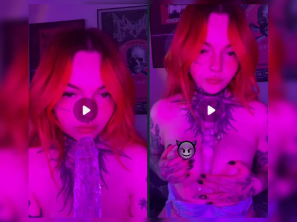 ImHorrorGirl - OBCIĄGANIE I DILDO W CYCKACH